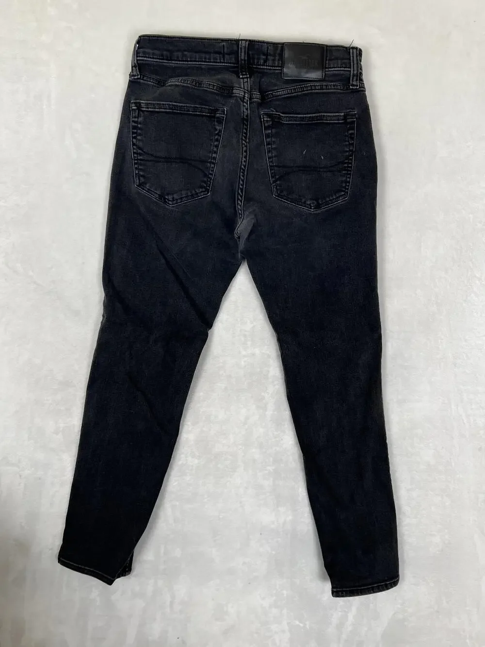 Hollister Jeans Mens 30x30 Gray Taper Slim Fit Advanced Stretch Denim READ